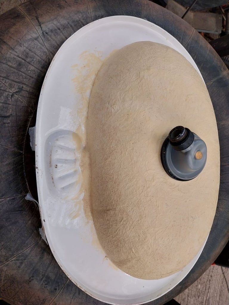 Caravan bathroom sink 