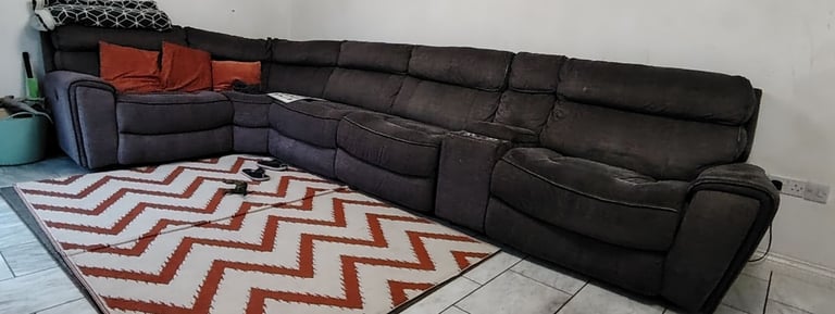 Reclining Sofa (corner microfiber, reclining sofa) 
