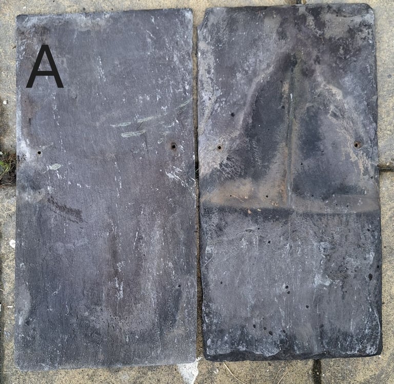Welsh Slate 20 x 10 x 8mm   reclaimed roof tiles