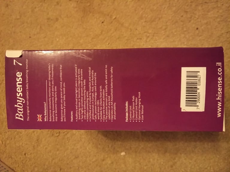 Baby breathing monitor - Babysense 7.