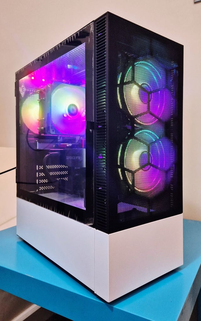 image for High-end RGB Gaming PC | RTX 4070, Ryzen 5700X, 32GB RAM, 1TB SSD, WiFi