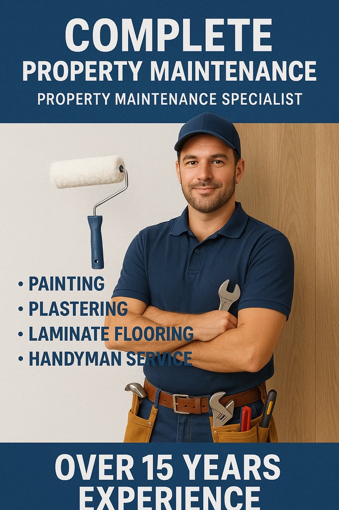 image for Professional painter & decorator, plaster & carpentry services 