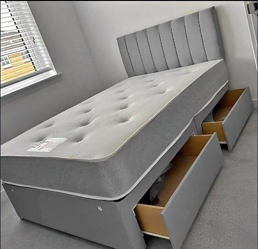 Sale on Strong Double Bed and Mattress Single Bed with Mattress