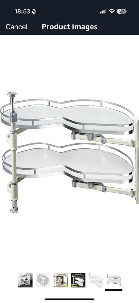 image for Right hand cupboard pull out swing storage 