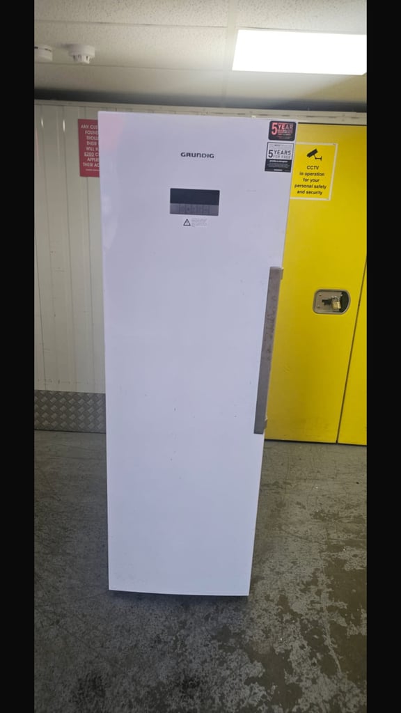 image for Grundig white tall standing freezer only. In excellent condition. With 3 months warranty. 