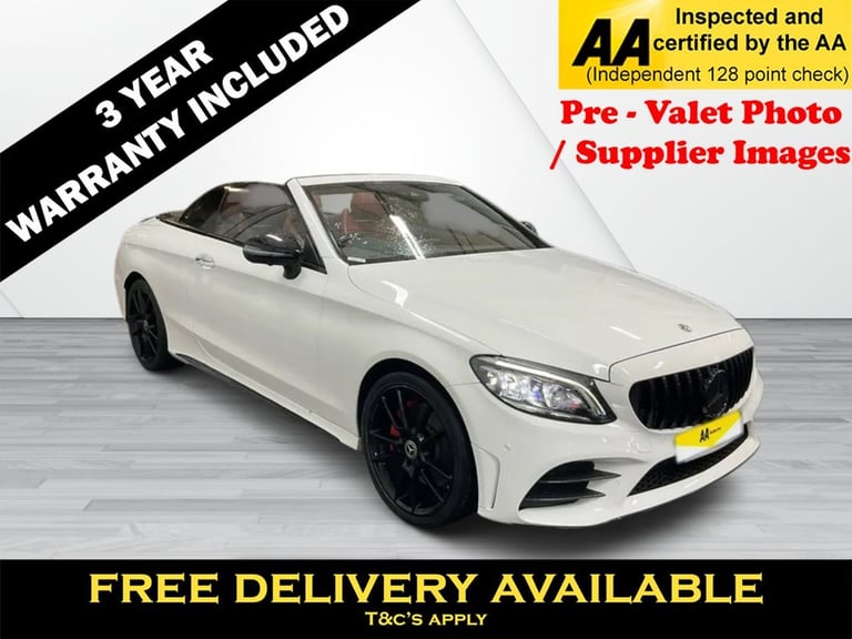 2018 Mercedes-Benz C Class 2.0 C300d AMG Line (Premium Plus) Cabriolet 2dr Diesel G-Tronic+ Euro ...