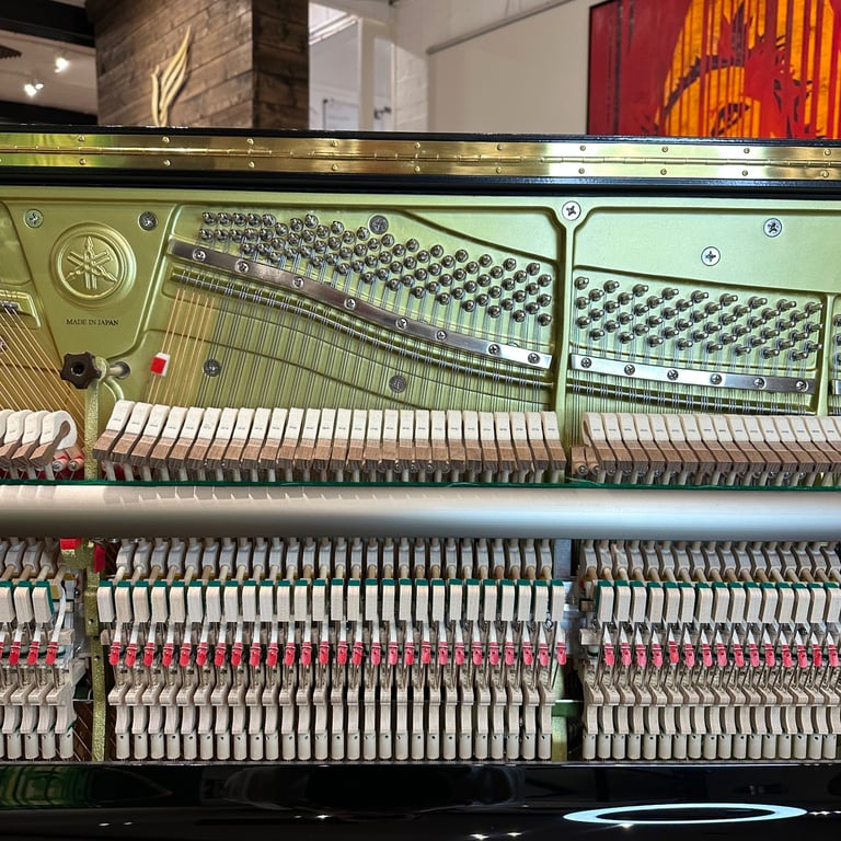 Yamaha YUS3 Upright Piano (2024) Black Polyester | Delivery, Tuning, Stool, Warranty