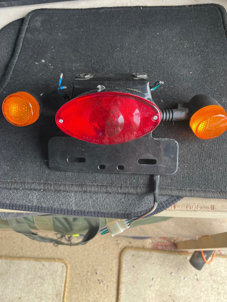 motorbike, helmet bags, mirrors, screen bolts,tax disc,oxford tank bag,suzuki,aria,mudguard.