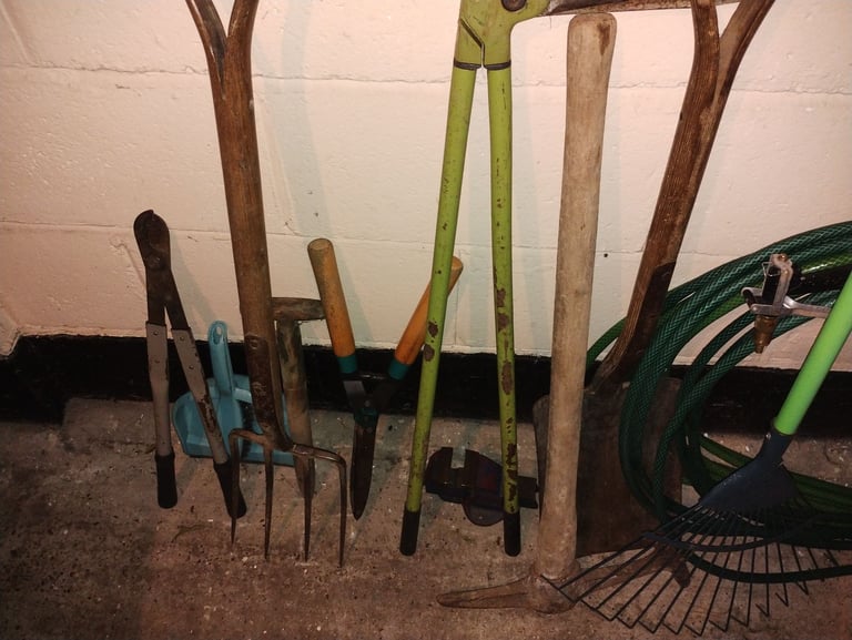 Free Garden tools and hose pipe