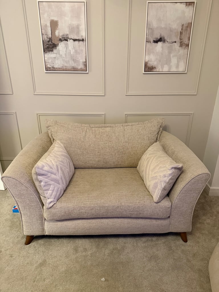 image for Loveseat single cream sofa