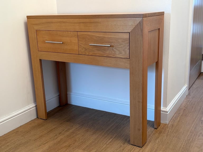 image for Console table - oak - excellent condition