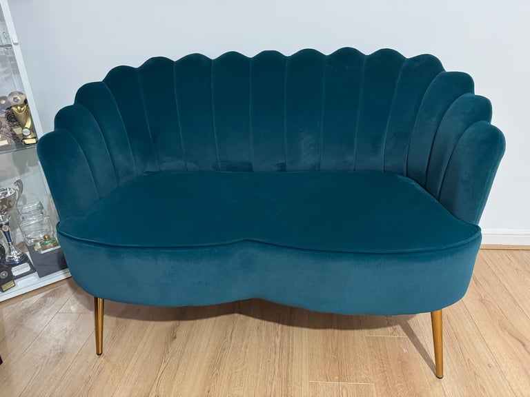 image for 2 seat Teal colour sofa 