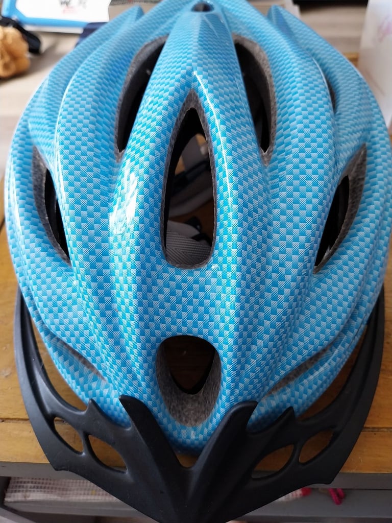 image for New blue adult size cycle helmet