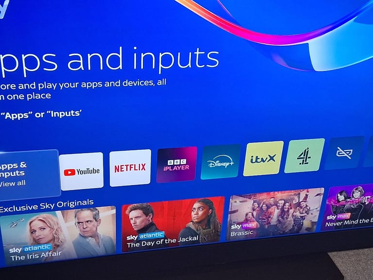 image for 65 inch smart sky glass tv