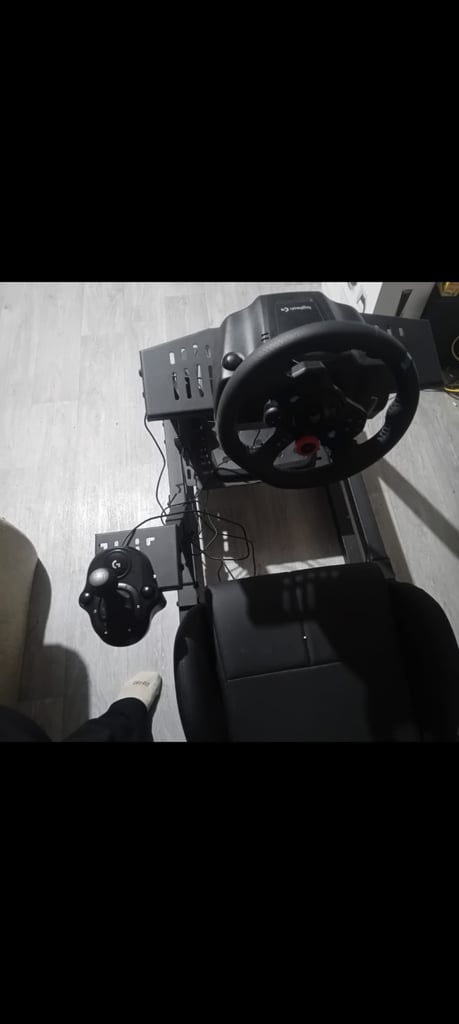 image for Playstation steering wheel pedals and shifter