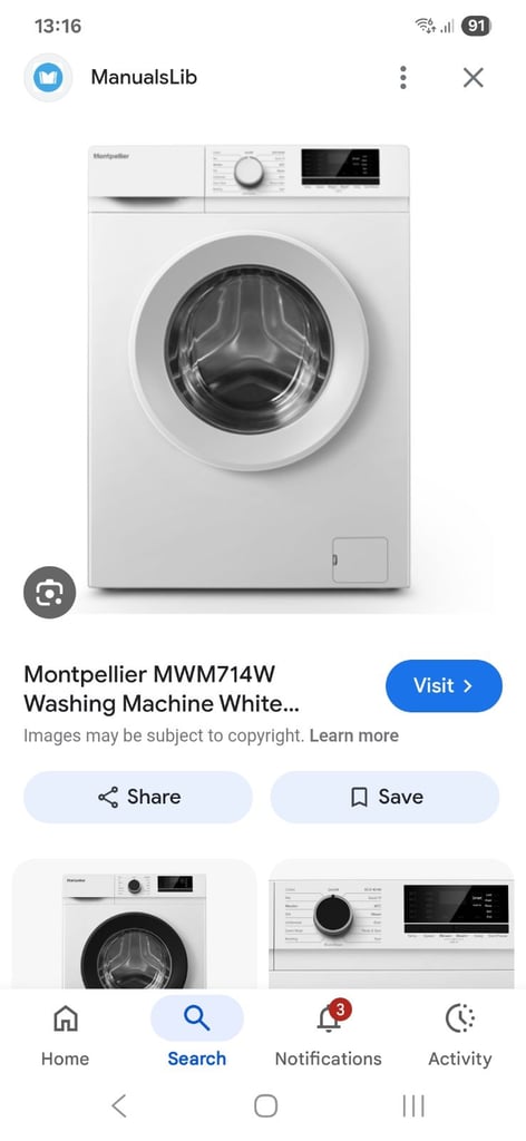 image for Montpellier washing machine 