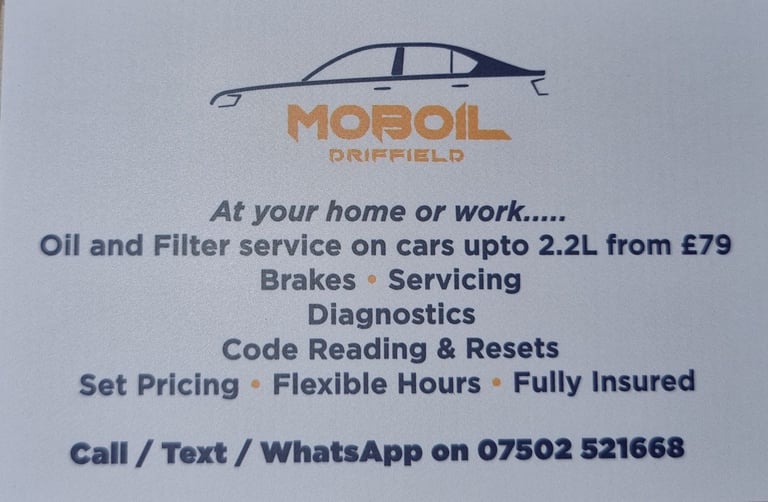 image for Oil and filter/brakes to your home or work 