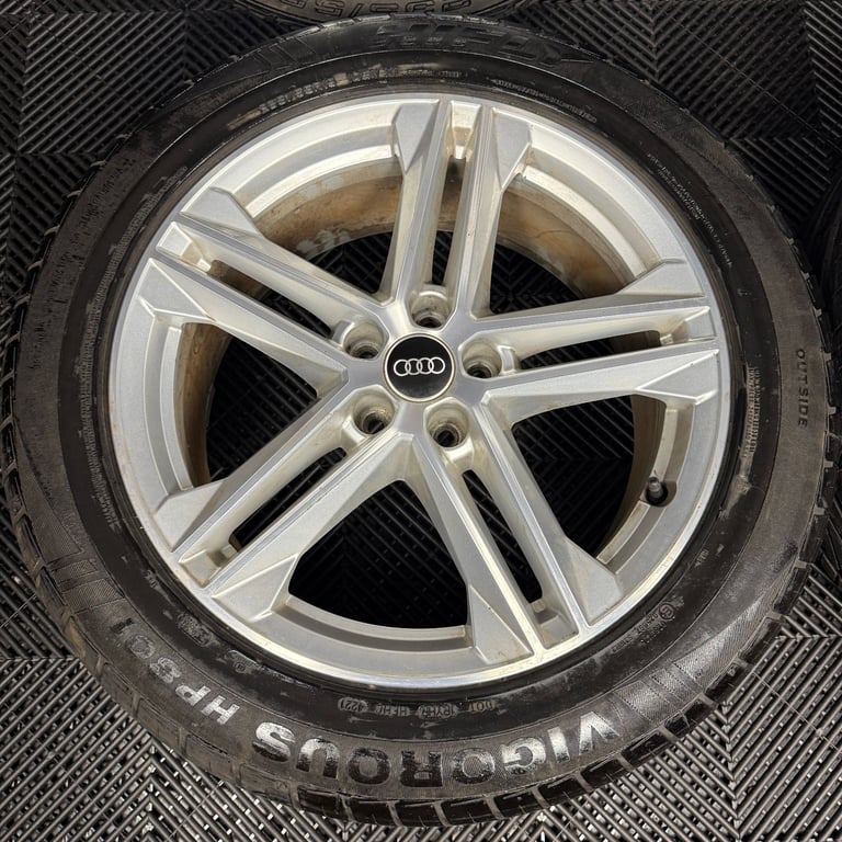 19'' GENUINE AUDI Q5 5 DOUBLE SPOKE S LINE ALLOY WHEELS TYRES ALLOYS