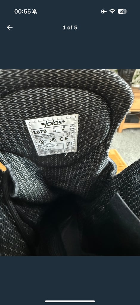 Safety boots, Norway offshore grade, PPE, uk 9