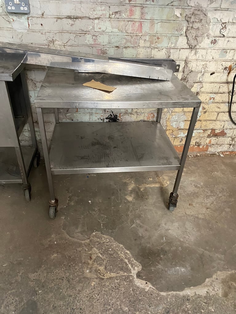 Catering tables stainless steel 
