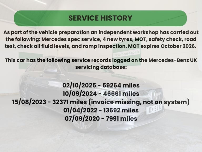 2019 Mercedes-Benz C Class 2.0 C220d AMG Line (Premium) G-Tronic+ Euro 6 (s/s) 5dr ESTATE Diesel ...