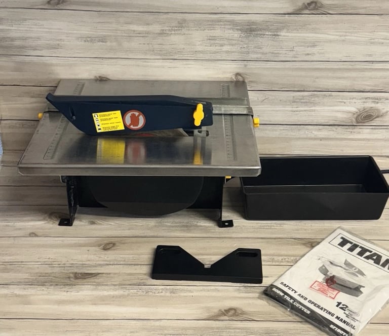 image for TITAN SF180T1 180MM Tile Cutter 600w 230v Mitre Gauge Power Tool Boxed Working