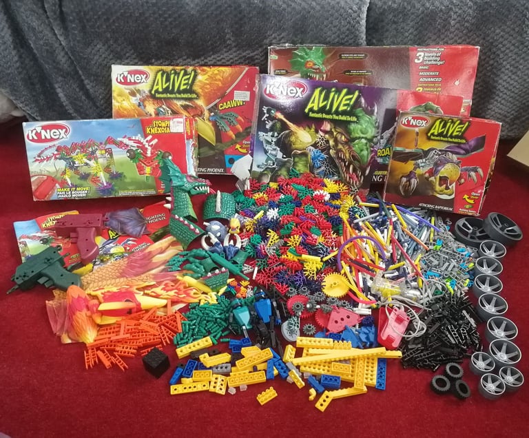 image for K'Nex Huge Spares Bundle 3 Kilos of Parts / Pieces Instructions & Boxes