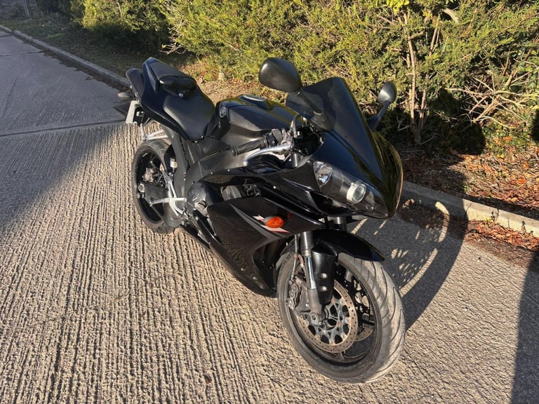 2007 57 YAMAHA YZF R1 07 4C8 SUPERBIKE SPORTS 1000 BLACK YZFR1 15k MILES