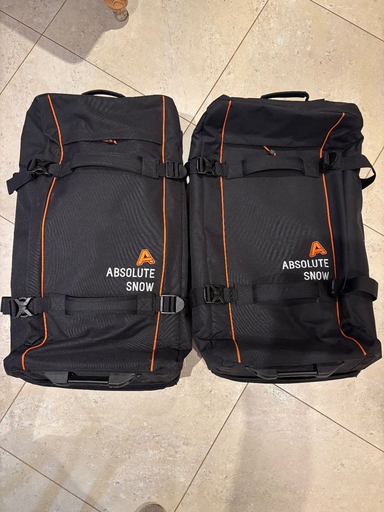 Travel roller bags x 2, large, used once