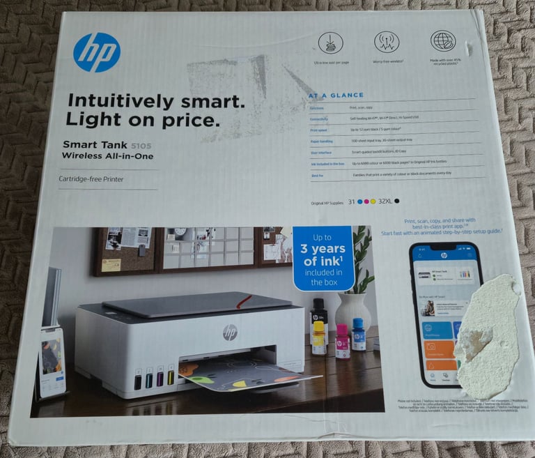 image for 📦 Brand New HP Smart Tank 5105 All-in-One Printer – Unopened Box!