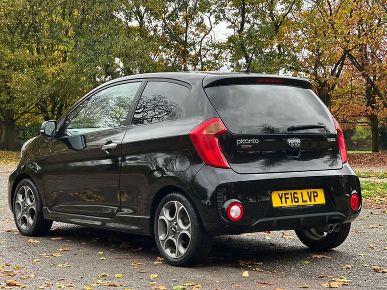 2016 Kia Picanto Chilli 1.3 EcoDynamics Top Spec | Only 38,000 Low Miles Manual Black £20 Road tax