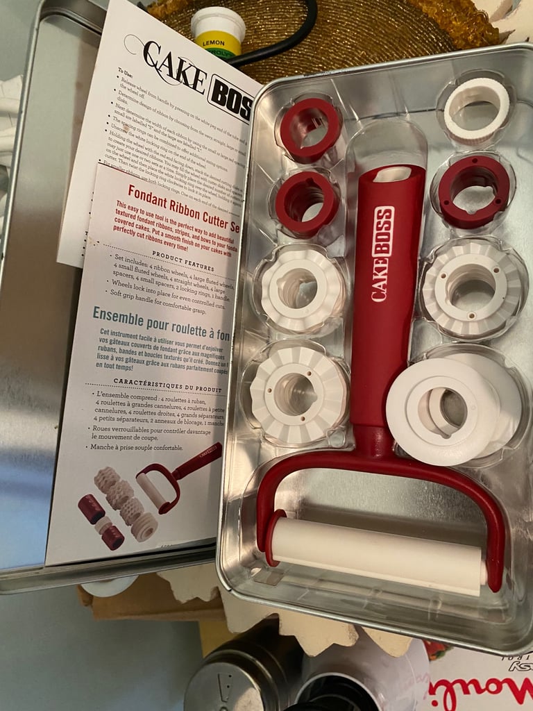 Cake Boss icing Ribbon cutters. 