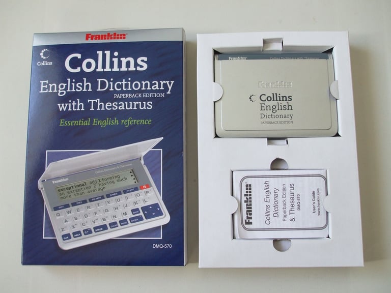 image for Franklin Collins English Dictionary Paperback Edition & Thesaurus DM-570
