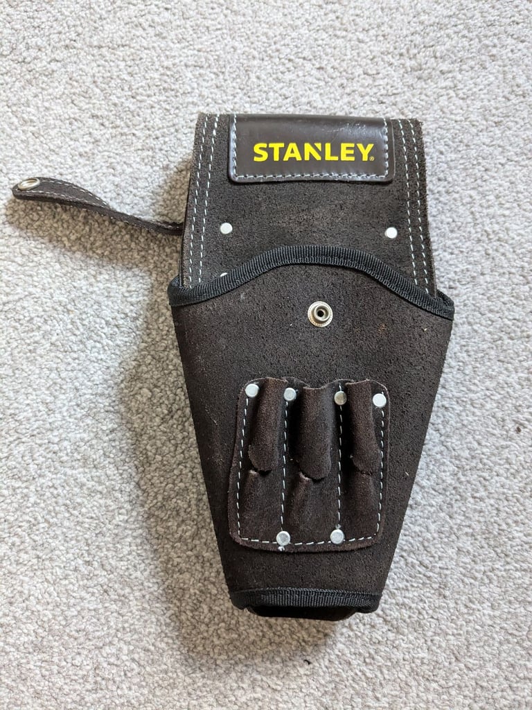 Stanley leather drill holster