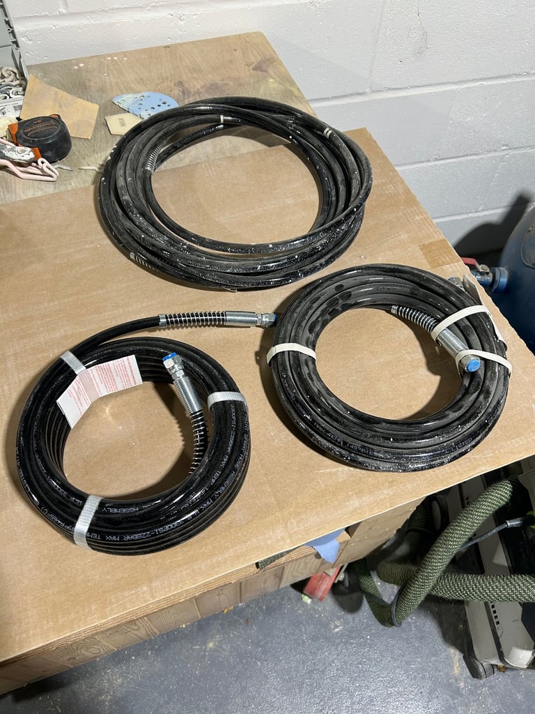 image for 3 Spray gun hoses £40