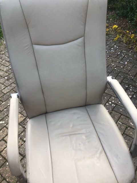70's Office/Lounge swivel chair in Faux leather