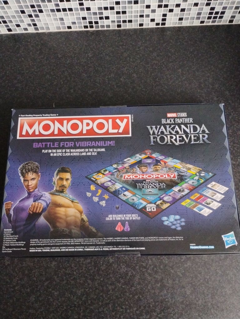 Monopoly Marvel Black Panther wakanda forever new unopened game