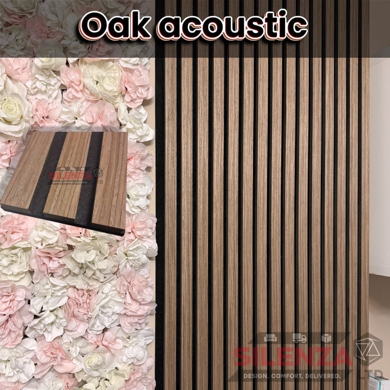 Acoustic Wood Slat Wall Panels - For Media Walls 240x60