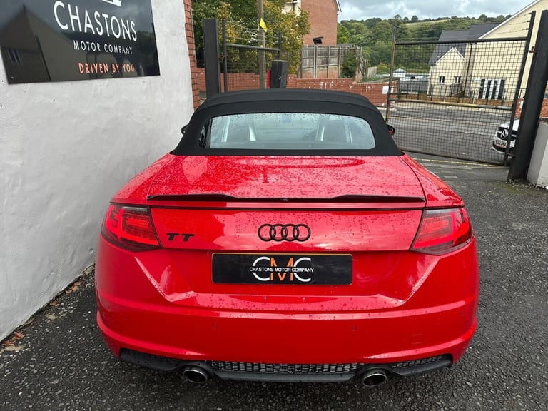 AUDI TT Convertible Red S-Line Black Edition Manual Petrol 2018