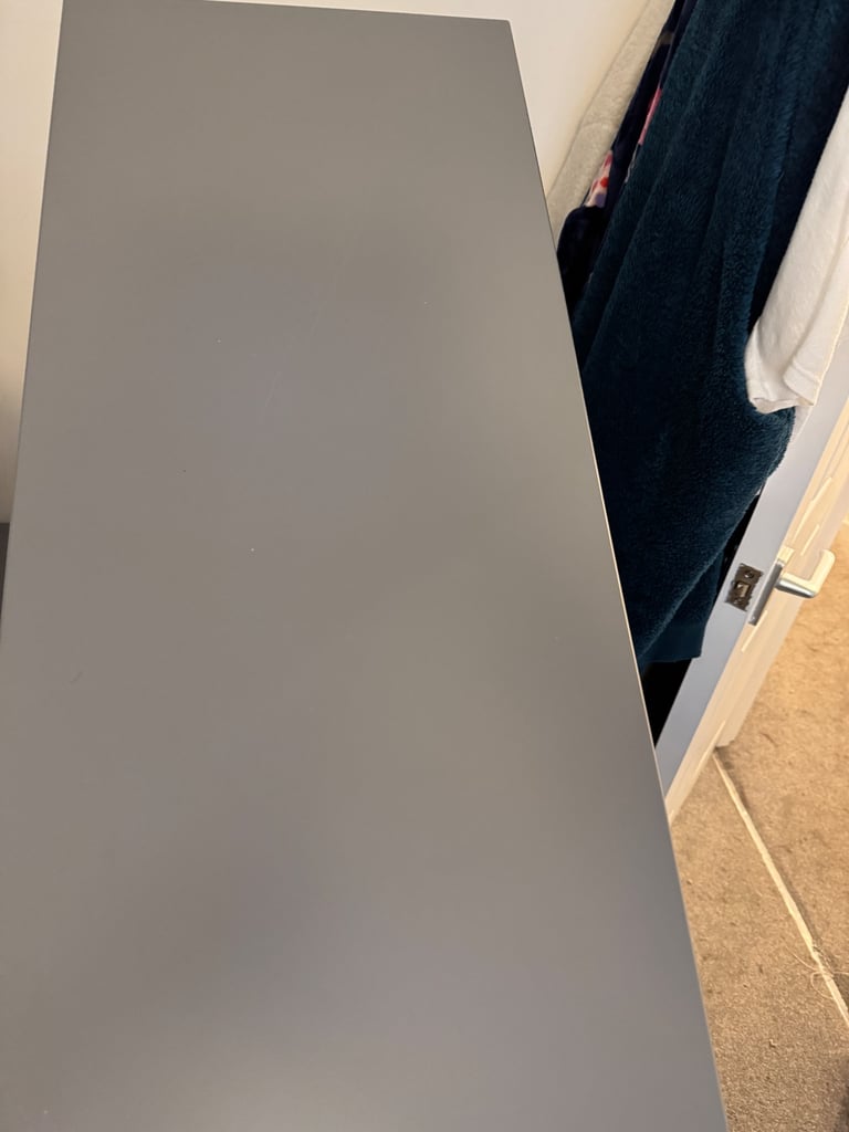 Grey cube storage unit 