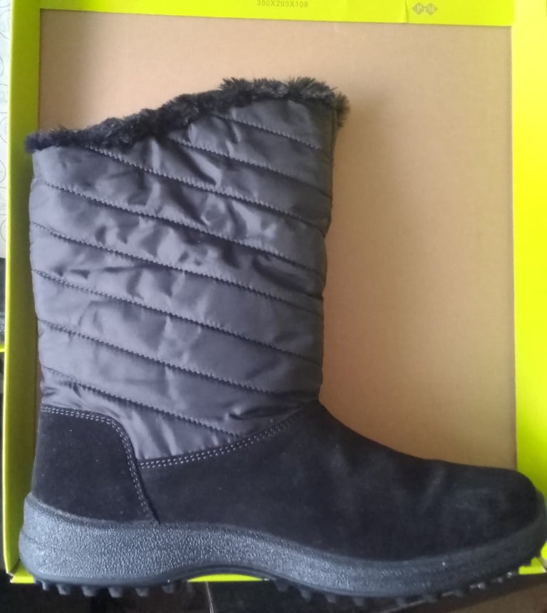 image for Hotter Aviemore GTX Black Mid-calf Boots - Size 6