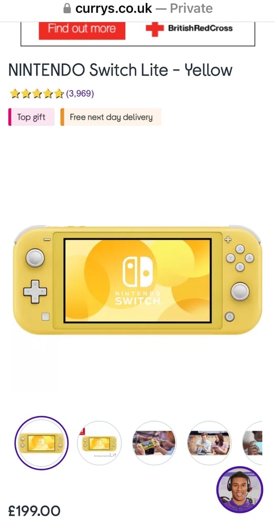 Nintendo Switch Lite (yellow) * mint condition*