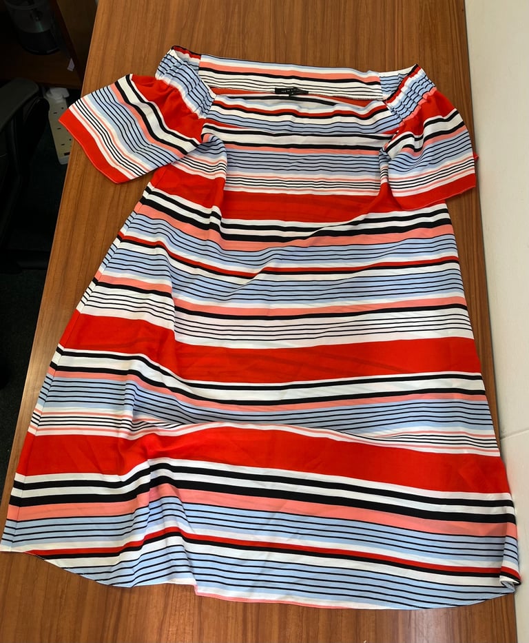 Women's New Look Striped Maxi Dress Size 8