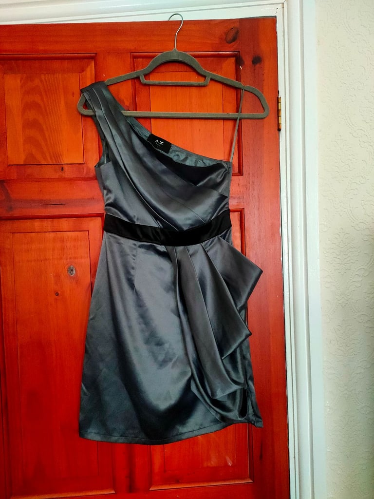 image for Silver cocktail dress.Size 8.