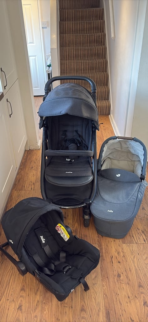 image for Joie pushchair, pram and car seat set 