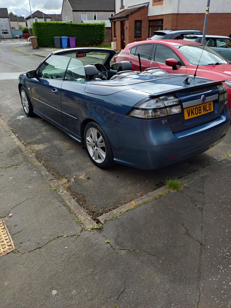 SAAB 93 AERO Convertible 2.0L turbo, manual gearbox. 2008 ULEZ compliant.