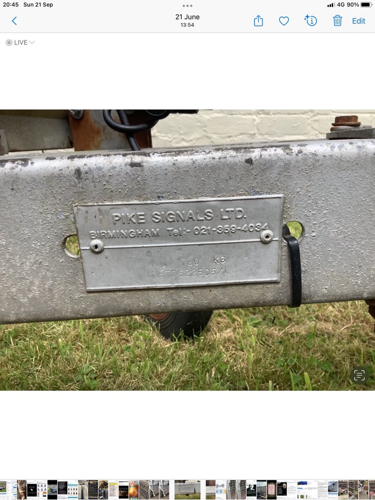 TRAILER FULLY GALVANISED HIGH SIDES 700 KILO RATED.