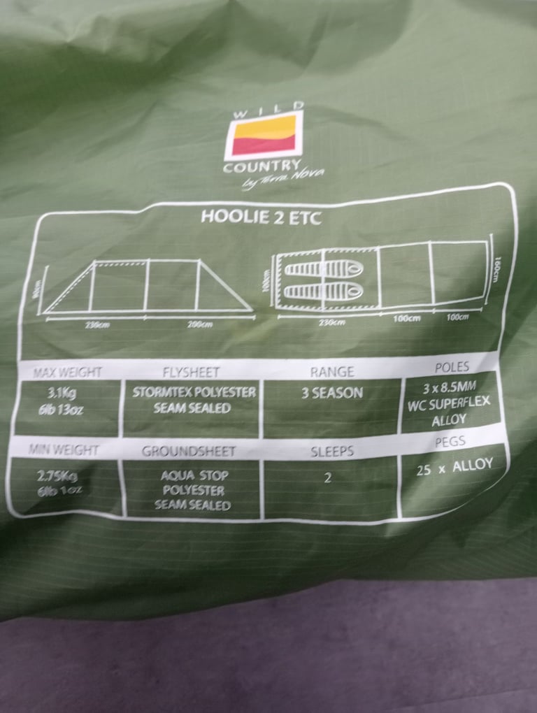 Wild Country by Terra Nova Hoolie 2 ETC tent