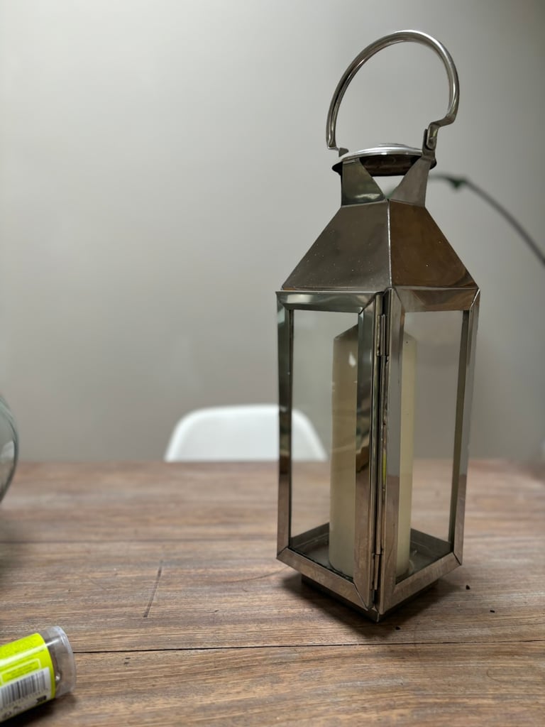 image for Chrome candle lantern 