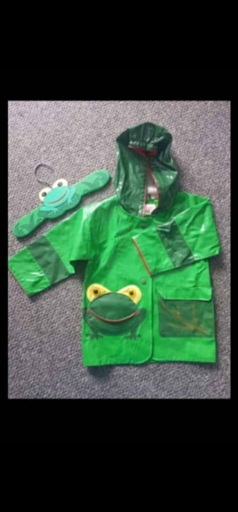 KIDORABLE kids raincoat jacket FROG size 70/76 cm age 1-1.5 years old